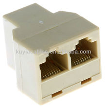 RJ 45 Ethernet Network Splitter Coupler Connector Allow two computers to share high speed DSL, cable modem and Ethernet ports